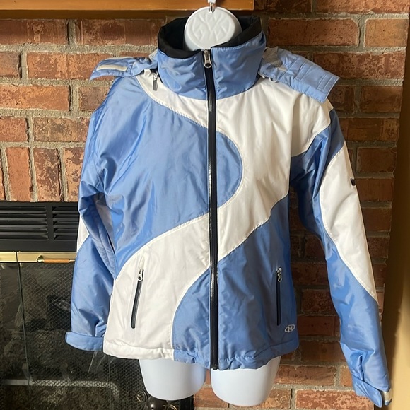 Marker Blue & White Ski Snow Coat - Picture 2 of 12